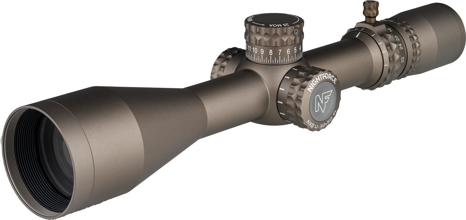 Nightforce NX8™ 4-32x50 F1 Riflescope Dark Earth Range - MIL XT