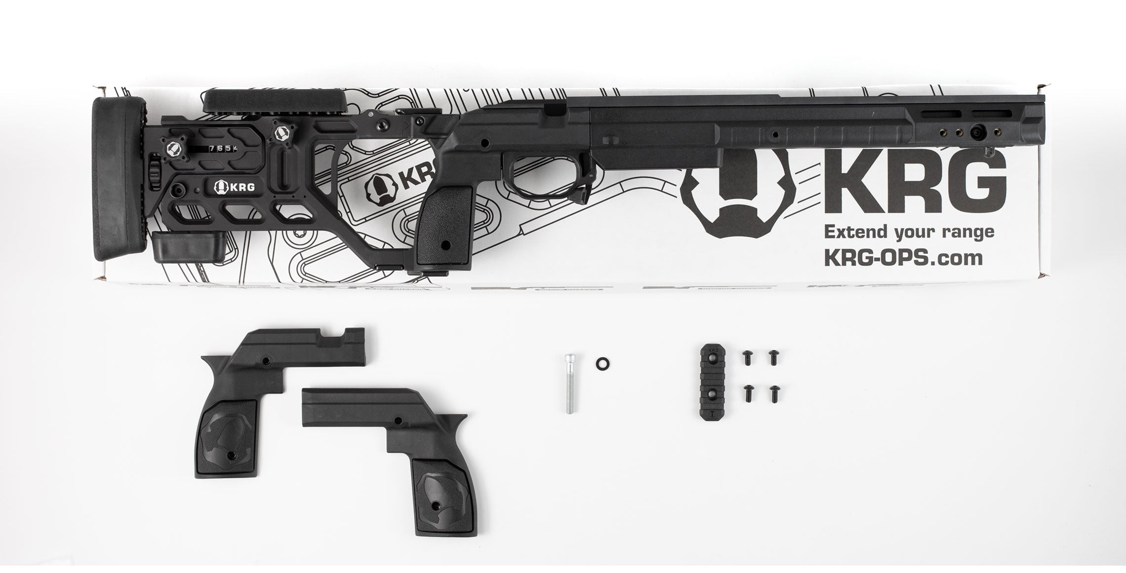 KRG, WHISKEY 3 CHASSIS, FIXED Remington 700 SA FDE