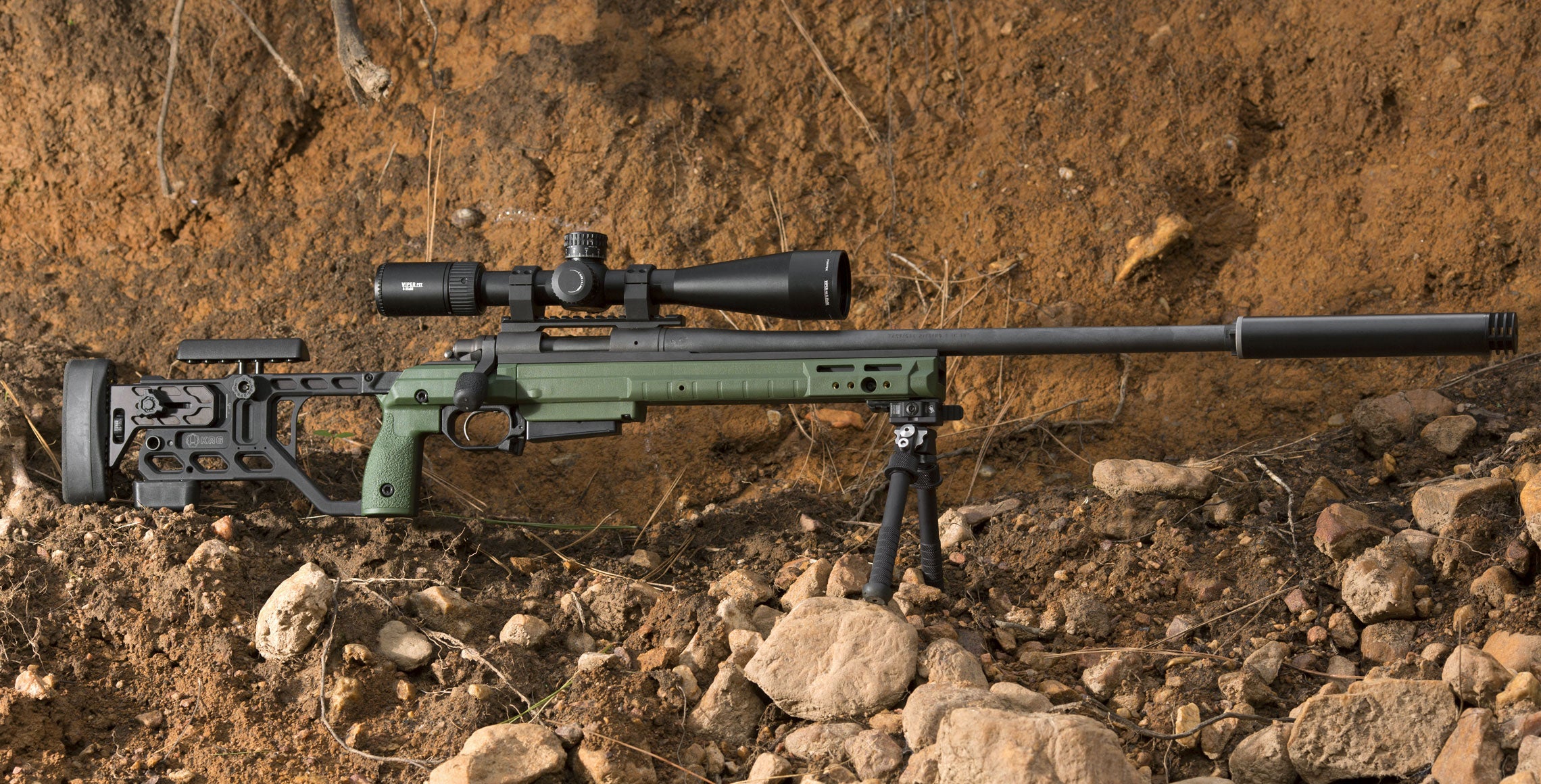 KRG Whiskey-3 CHASSIS, FIXED Remington 700 Short Action SAKO GREEN