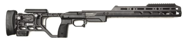 KRG W3 CHASSIS, FOLDING ENCLOSED Remington 700 Short Action BLACK;