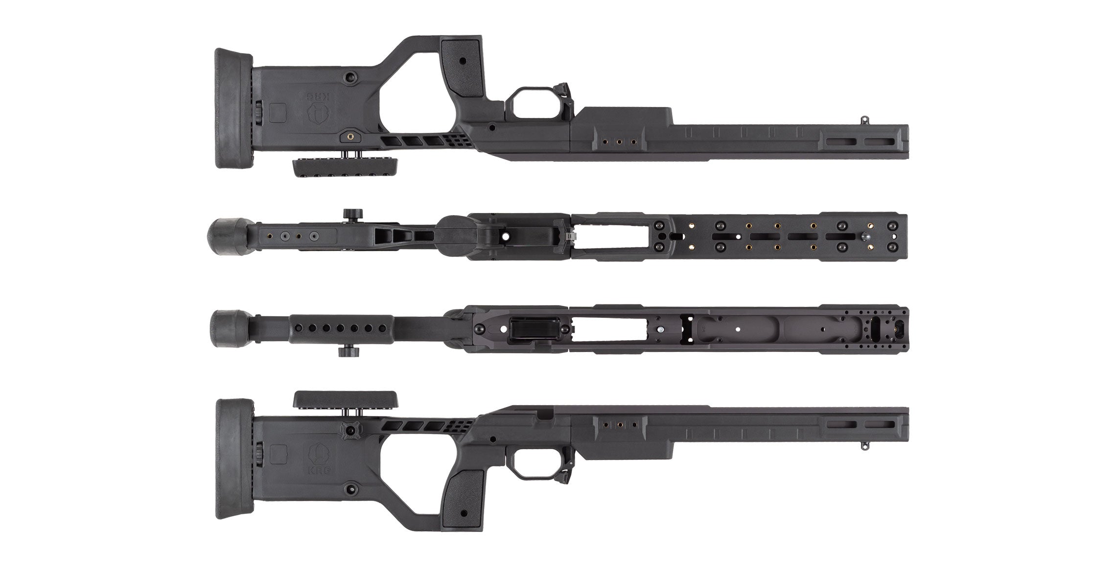 KRG, X-RAY CHASSIS, Remington 700 SA SAKO GREEN