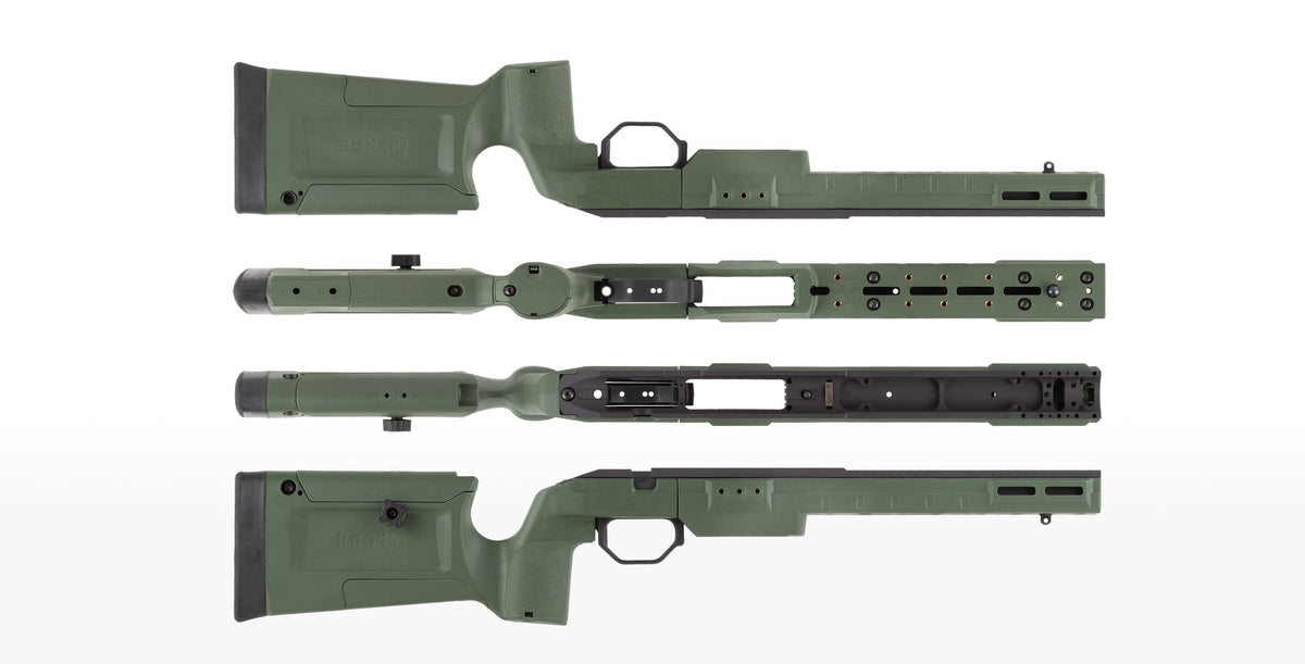 KRG BRAVO CHASSIS, T1X SAKO GREEN – Ace Precision Rifle Systems