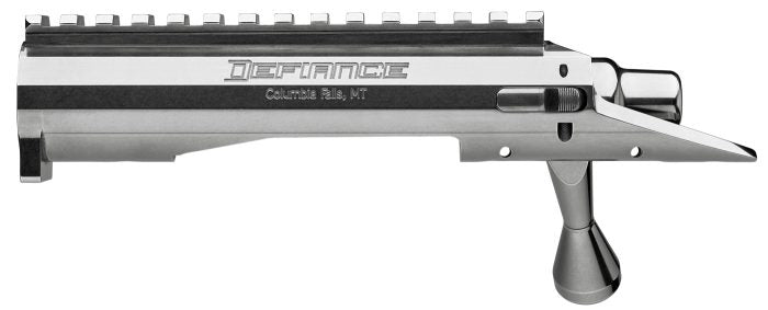 Defiance Deviant Tactical -RH Short Action, .223 bolt face, Heavy Tang, defiance handle, tactical knob, flat nose, standard flutes, faceted shroud, AI Cut, 20moa, stainless