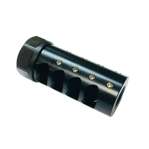 American Precision Arms GEN 3 Little Bastard Self Timing Muzzle Brake, 5/8x24 thread, 6.5mm Nitride