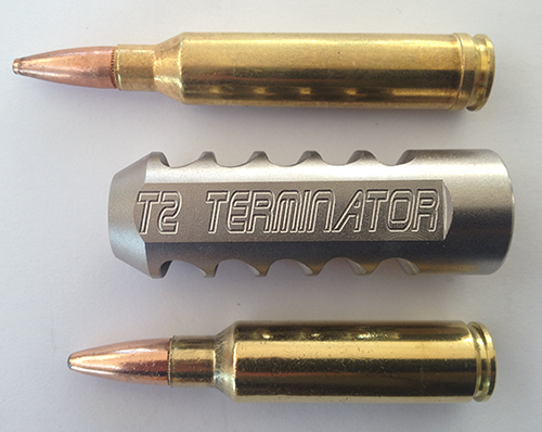 Terminator Rifle T2 T2-Lite Terminator muzzle brake 5/8 x 24 thread, .264 -SS – Ace ...