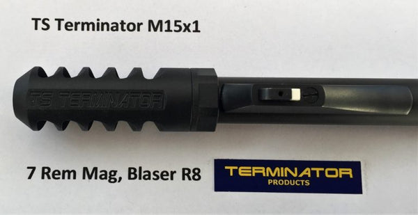 Terminator TS muzzle brake M15 x 1 thread, .308 -Black